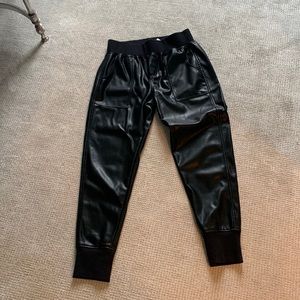 Never Worn Leather Black Pants